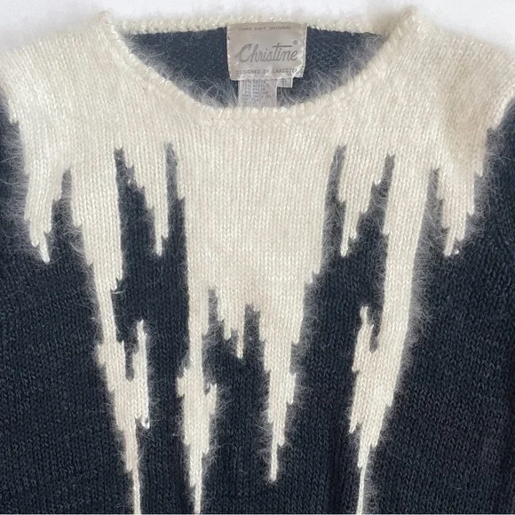 Vintage Christine Fuzz and Knit Sweater - Picture 5 of 6